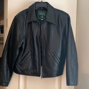 Green Fields Shafmaster leather jacket size M